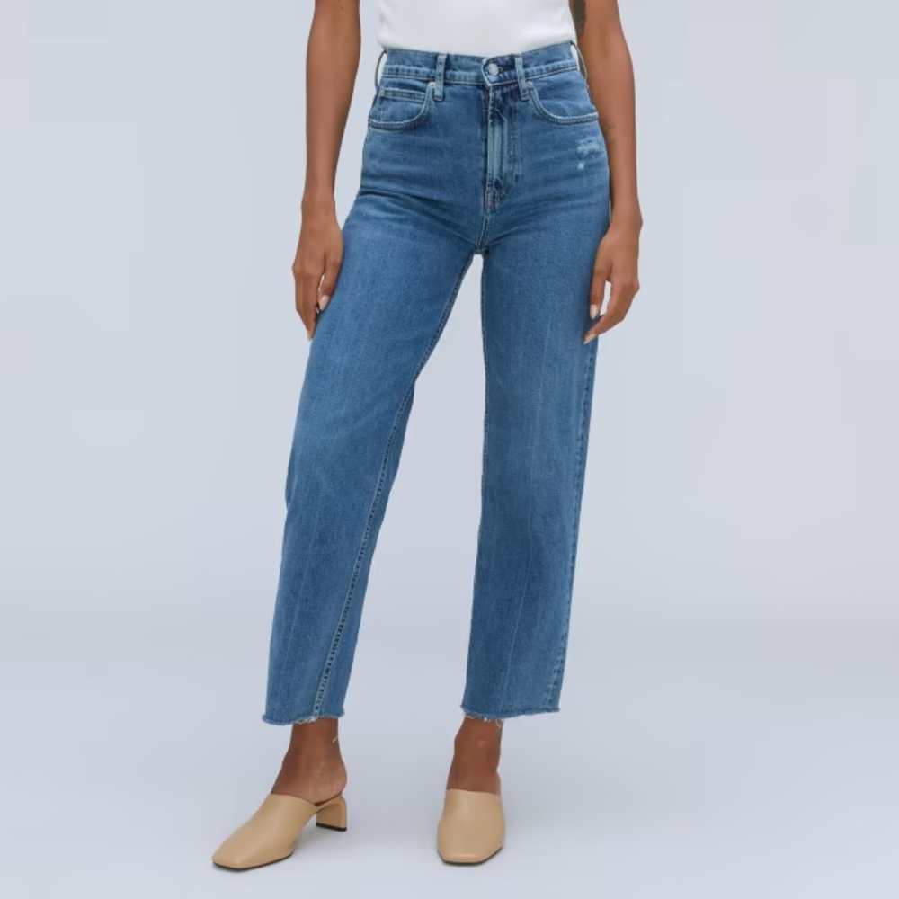 Everlane the way high jean high rise low stretch straight leg size 27